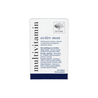 MULTIVITAMIN multivitaminai vyrams ACTIVE MAN, 120 tablečių