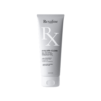 REXALINE, Gelio–aliejaus tekstūros makiažo valiklis, HYALURX-CLEAN, 125 ml