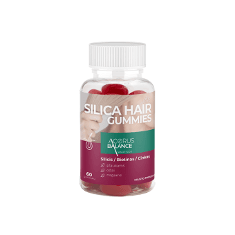 ACORUS BALANCE guminukai plaukams SILICA HAIR GUMMIES, 60 guminukų