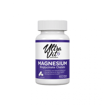 UltraVit Magnesium Bisglycinate Chelate, 60 kapsulių