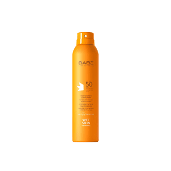 BABÉ apsauginė purškiamoji kūno dulksna SUN WET SKIN, SPF 50, 200 ml