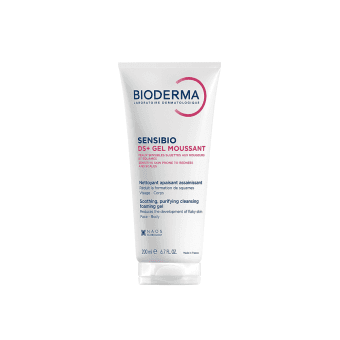 'BIODERMA raminantis gelinis prausiklis jautriai odai, linkusiai į paraudimą ir pleiskanojimą SENSIBIO DS+, 200 ml
