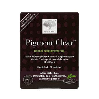 NEW NORDIC PIGMENT CLEAR, 60 tablečių