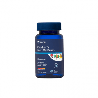 TRACE MINERALS FEED MY BRAIN -vitaminai vaikams, 60 kramtomosios tabletės