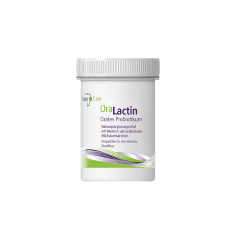 APACARE, OraLactin burnos probiotikai su vitaminu C, 30 kramtomųjų tablečių