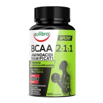 EQUILIBRA aminorūgštys BCAA (BRANCHED-CHAIN AMINO ACIDS), 100 tablečių