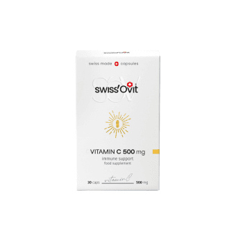 SWISSOVIT vitaminas C 500 MG, 30 kapsulių