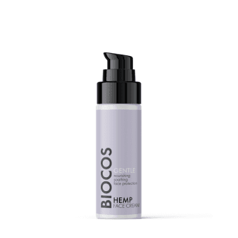 BIOCOS maitinamasis veido kremas jautriai odai HEMP, 30 ml