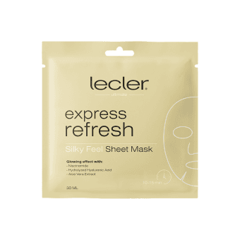 LECLER greito poveikio lakštinė veido kaukė EXPRESS REFRESH, 1 vnt.