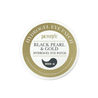 PETITFEE paakių pagalvėlės su juodaisiais perlais ir auksu BLACK PEARL & GOLD, 60 vnt.