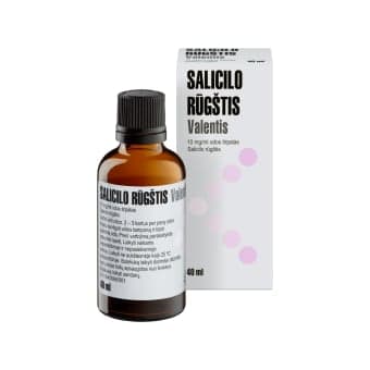 Salicilo rūgštis 1%, 10mg/ml, 40 ml, odos tirpalas, N1