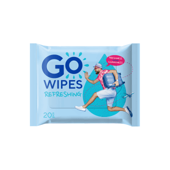 GOWIPES, Drėgnos servetėlės Refreshing, 20 vnt.