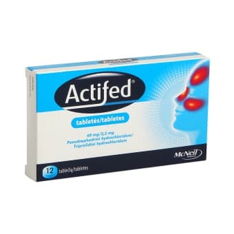 ACTIFED, Tabletės, N12