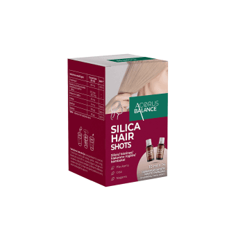 ACORUS BALANCE plaukams SILICA HAIR SHOTS, 10 ml, 14 buteliukų