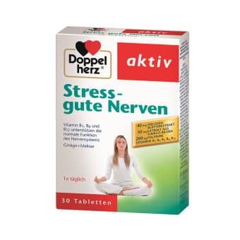 DOPPELHERZ ACTIV STRESS-GUTE NERVEN, 30 dengtų tablečių