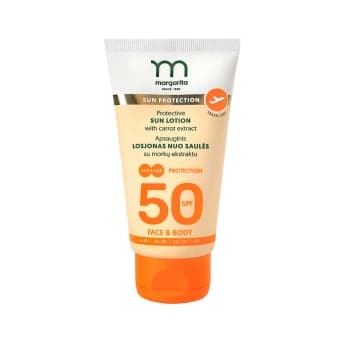 MARGARITA apsauginis losjonas nuo saulės su morkų ekstraktu, SPF 50 , nuo 3 m., 50 ml