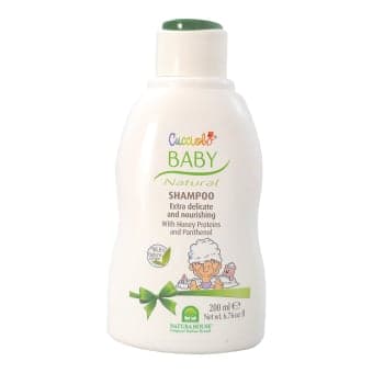 NATURA HOUSE švelnus šampūnas vaikams su ryžių proteinais ir pantenoliu CUCCIOLO, nuo 0 mėn., 200 ml