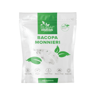 RAW POWDERS BAKOPA MONNIERI, 60 tablečių