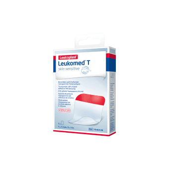LEUKOPLAST LEUKOMED® T SKIN SENSITIVE Skaidrus, lipnus, sterilus tvarstis, 5 vnt.