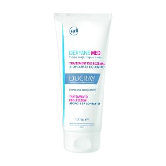 DUCRAY veido ir kūno odos kremas nuo atopinio, kontaktinio ir rankų lėtinio dermatito DEXYANE, nuo 3 mėn., 100 ml
