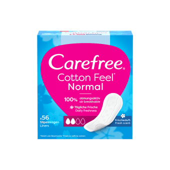 CAREFREE įklotai COTTON FRESH, 56 vnt.