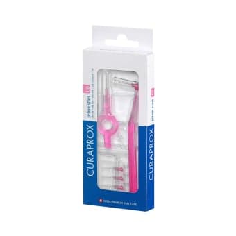 CURAPROX tarpdančių šepetėliai su žiediniu ir kampiniu koteliais CPS PRIME START, 0,8 mm, 5 vnt.
