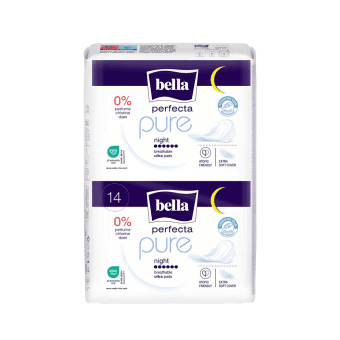 BELLA PERFECTA PURE NIGHT, hig. paketai, 14 vnt., 14 vnt.
