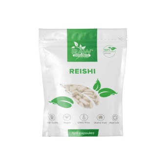 RAW POWDERS REISHI, 120 kapsulių
