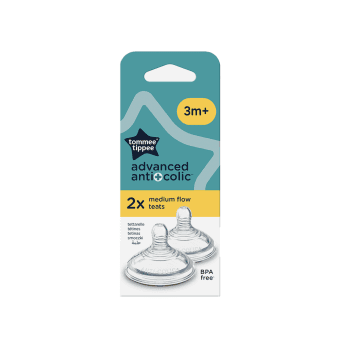 TOMMEE TIPPEE vidutinės srovės žindukas ANTI-COLIC, 2 vnt.
