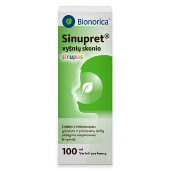 Sinupret vyšnių skonio 100ml., Sirupas, N1