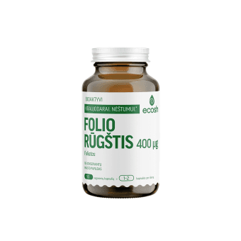 ECOSH bioaktyvi folio rūgštis (foliatas), 400 µg, 90 kapsulių