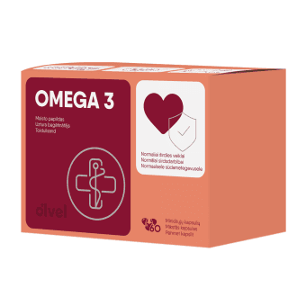 OLVEL OMEGA 3, 60 minkštų kapsulių