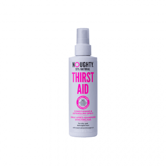 NOUGHTY purškiamas drėkinamasis kondicionierius sausiems, pažeistiems plaukams su saldžiųjų migdolų ir arganų aliejais THIRST AID, 200 ml
