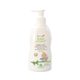 NATURA HOUSE švelnios vonios putos/dušo želė vaikams su kviečių gemalų ir ryžių proteinais, pantenoliu CUCCIOLO, nuo gimimo, 300 ml