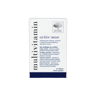 MULTIVITAMIN multivitaminai vyrams ACTIVE MAN, 60 tablečių