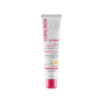 TOPICREM kremas su spalva HYDRA+, SPF 50, Medium spalva, 40 ml
