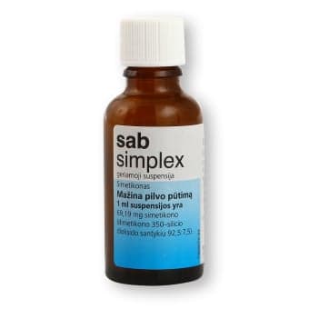 SAB SIMPLEX, 30 ml, su lašintuvu, geriamoji suspensija, N1
