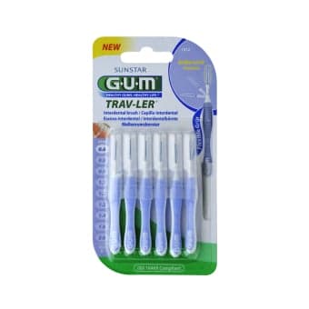 G.U.M. tarpdančių šepetėliai TRAV-LER, 6 vnt.