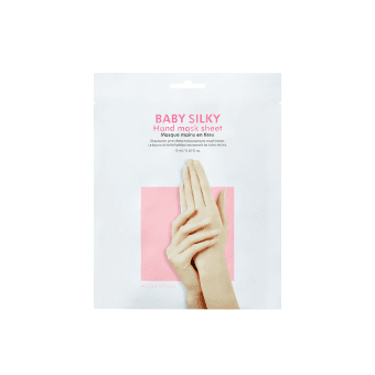 HOLIKA HOLIKA minkštinamoji lakštinė rankų kaukė BABY SILKY HAND MASK SHEET, 30 ml