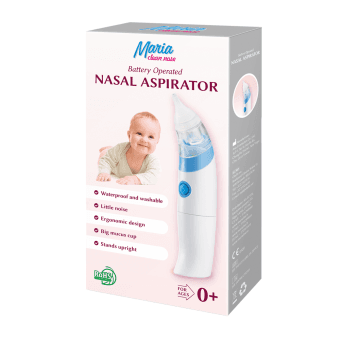 MARIA aspiratorius kūdikio nosies gleivėms surinkti CLEAN NOSE, 0+ mėn., 1 vnt.