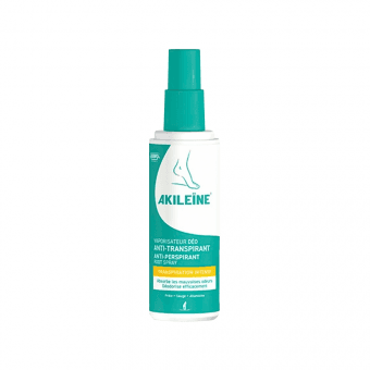 AKILEINE purškiamas pėdų dezodorantas-antiperspirantas, 100 ml