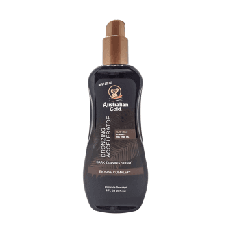 AUSTRALIAN GOLD įdegį skatinantis purškiamasis pienelis su bronzantais, 237 ml