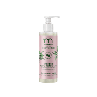 MARGARITA kreminis veido prausiklis su ekologiška beržų sula ir vaistažolių ekstraktais SENSITIVE SKIN, 200 ml