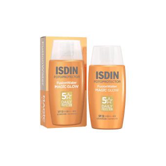 Apsauginė veido emulsija suteikianti švytėjimo FUSION WATER MAGIC GLOW SPF50, 50 ml