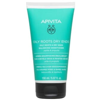 APIVITA kondicionierius riebioms šaknims ir sausiems galiukams, 150 ml