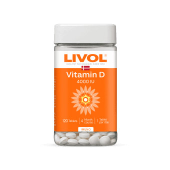 LIVOL VITAMINAS D 4000 TV, 120 tablečių