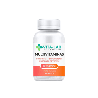 VITA-LAB, Multivitaminas 12 komponentų, 90 tablečių