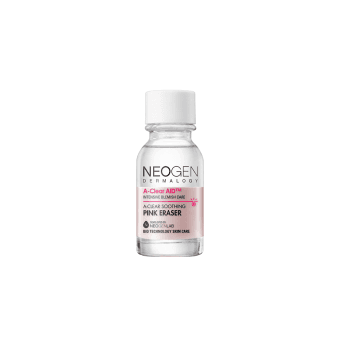 NEOGEN dviejų sluoksnių priemonė spuoguotai odai DERMALOGY A-CLEAR SOOTHING PINK ERASER, 15 ml