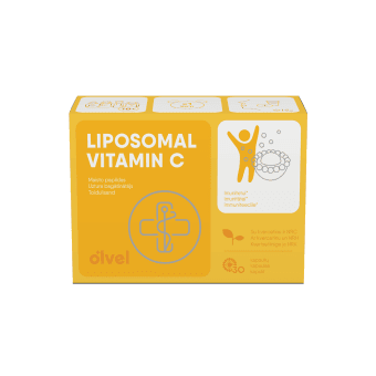 OLVEL, liposominis vit.C su kvercetinu ir NRC, 30 kapsulių