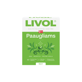 LIVOL MULTI paaugliams, 60 kramtomųjų tablečių